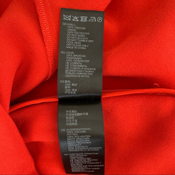 Reiss Tara Crossover Back Mini Dress in Red - Picture 14 of 16